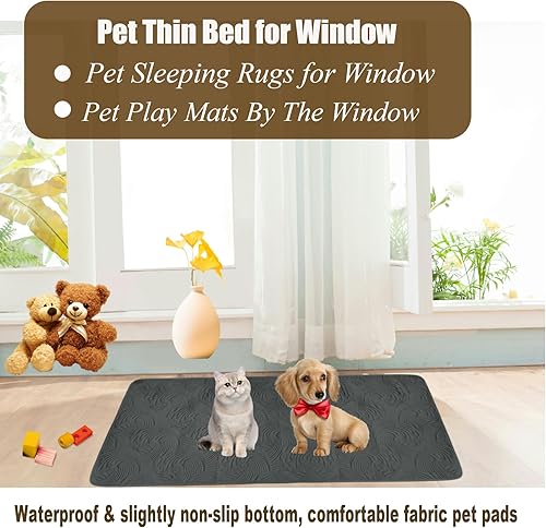 Miniatura 7 de Almohadillas de tela larga para mascotas, lavables, parte inferior impermeable, antiorina, para perros, gatos, sofá, cama, protector de muebles,