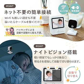 Amazon.co.jp: PYKES PEAK (パイクスピーク) ベビーモニター 見守り