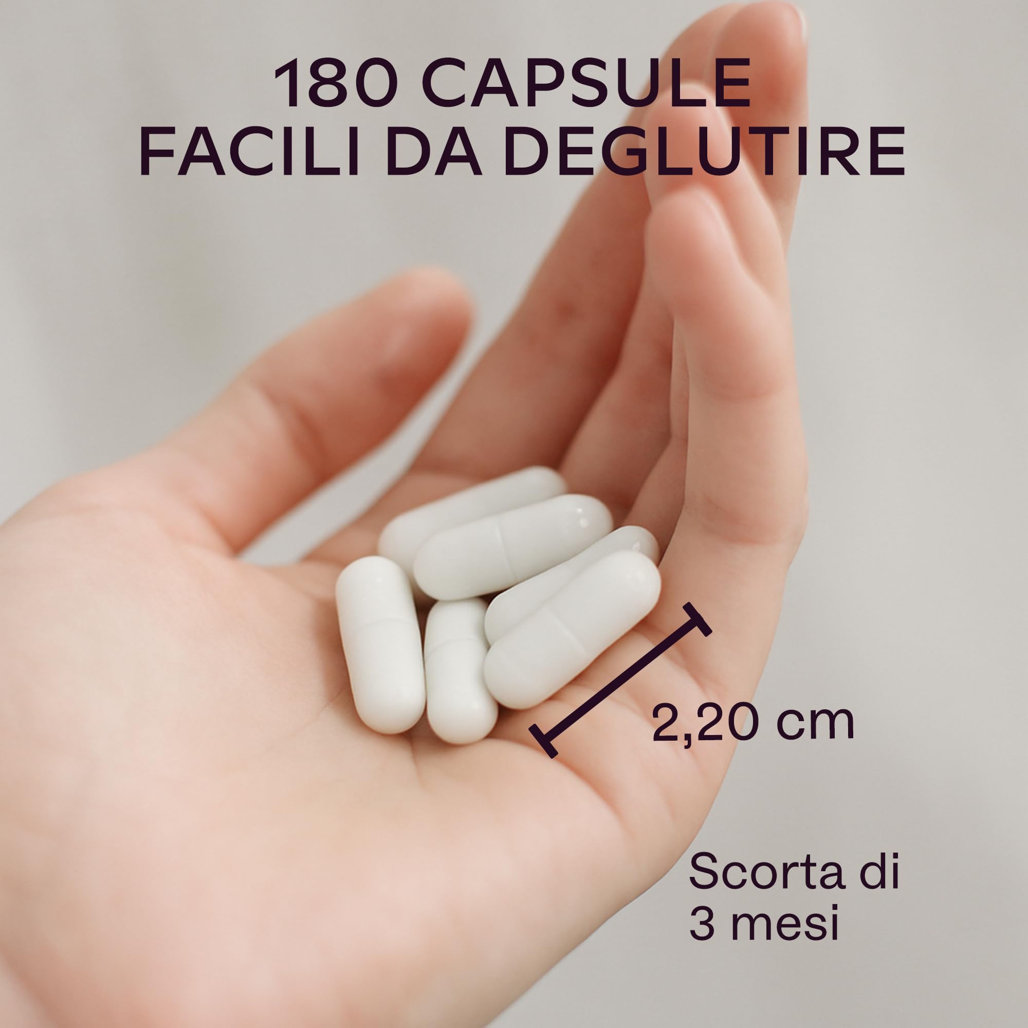 Magnesio Completo 1651mg | 5 Fonti di Magnesio: Citrato, Bisglicinato (Glicinato), Malato, Taurato, Ossido - 425mg Mg Elementare - Integratori Stanchezza - Integratore Donna e Uomo - 180 Capsule