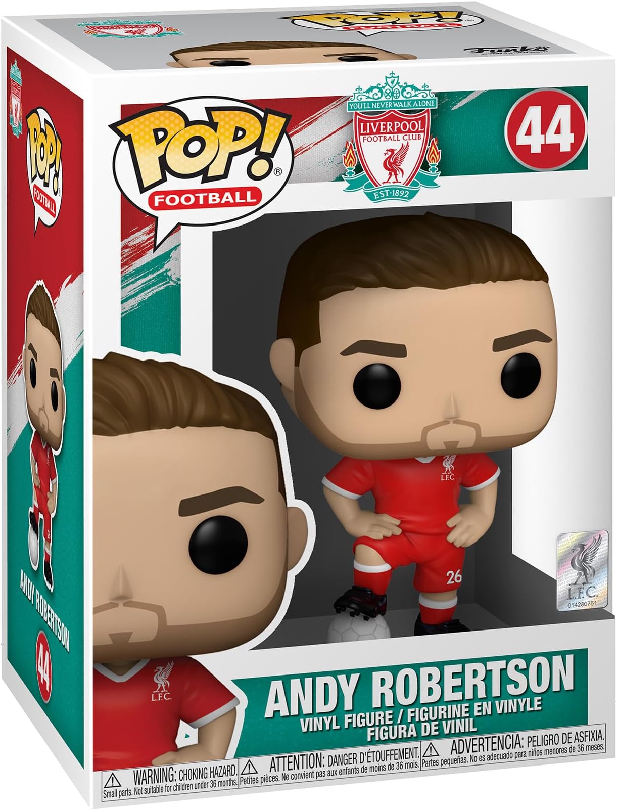 Funko POP! Football: Liverpool - Andy Robertson - Liverpool FC - Collectable Vinyl Figure - Gift Idea - Official Merchandise - Toys for Kids & Adults - Sports Fans - Model Figure for Collectors