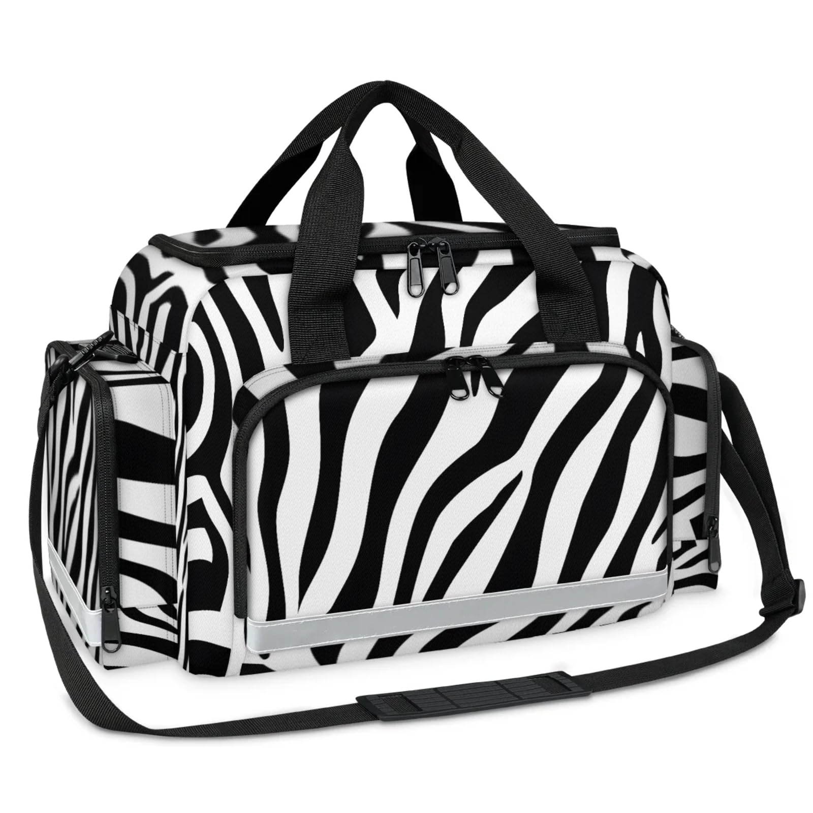 GzLeyigou First Aid Bags Empty, Dynamic Leopard Print Emergency Bag First Aid Kit Multiple Compartment Kit Carrier On Call Trauma Bag For Paramedics Emergency Medical Supplies Kit