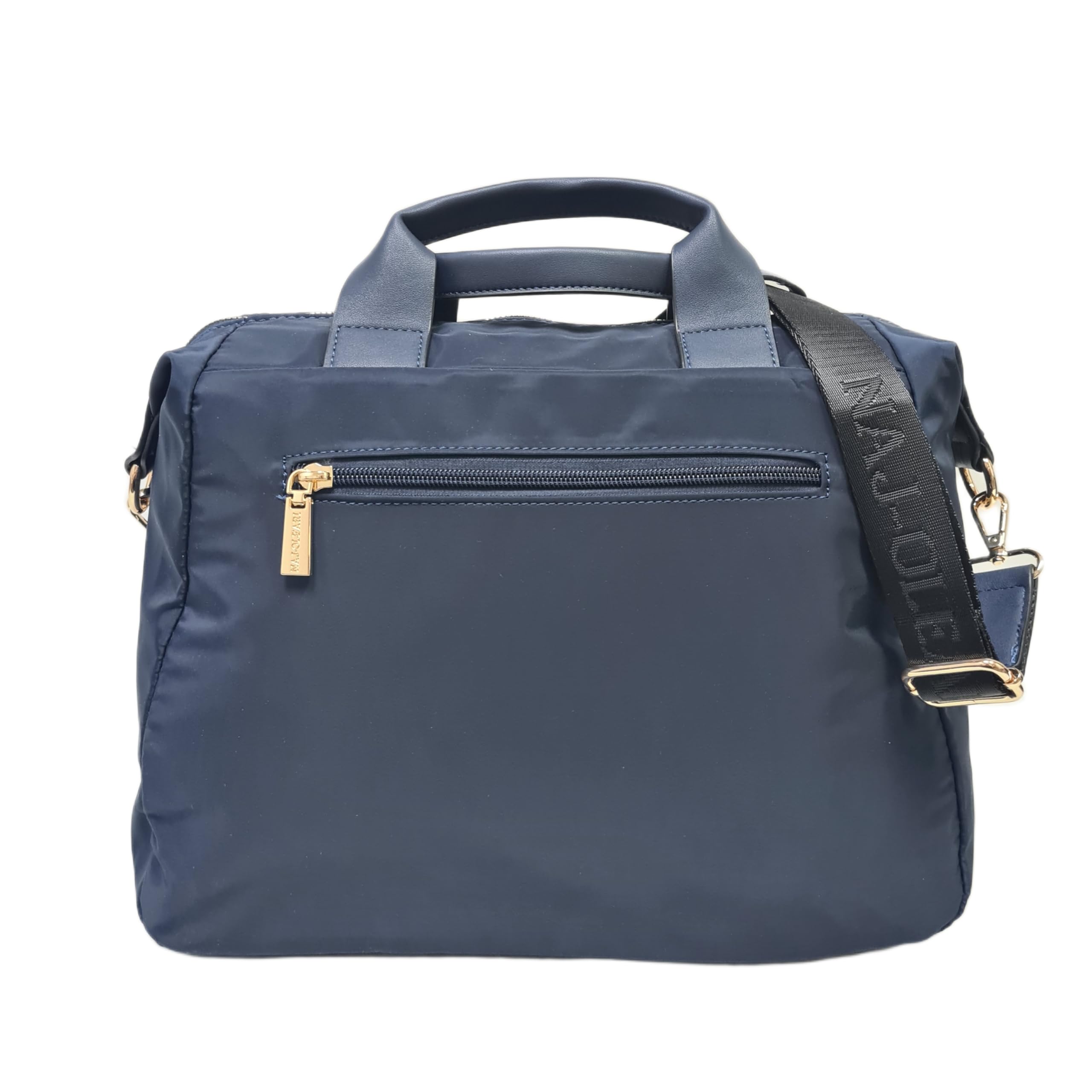 NAJ-OLEARI Borsa Donna In Nylon Cartella Multitasche Portadocumenti Multiuso ART. 61834 Prodotto Realizzato con 100% Nylon Riciclato (BLU)