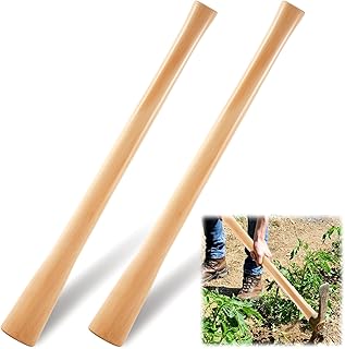 Bucherry 1 Pcs 35 Inches Pickaxe Handles Beech Wood Handles Replacement Tool Set for Heavy Duty Pick Axe, Mattock Heads, for Gardening, Landscaping, Yard and Outdoors Work