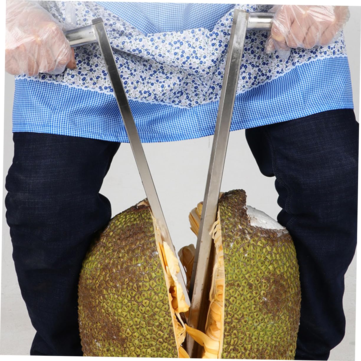 Jackfrucht Entkerner aus Edelstahl mit Ergonomischem Design, Silber