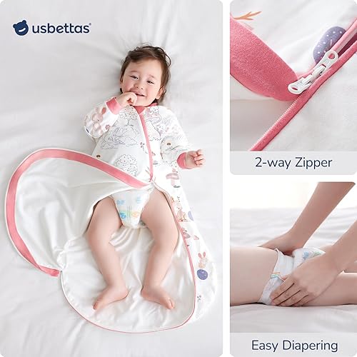 Miniatura 5 de Baby Sleep Sack with Removable Sleeves, Breathable Wearable Blanket for Newborn & Toddler 6-36 Months, Cute Print