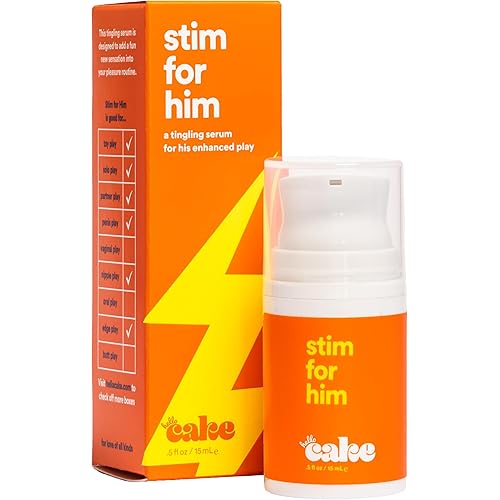 Hello Cake Stim for Him, Stimulating Arousal Serum for Men, Sexual Enhancer, Arousal Gel for Male Sensation Gel, Tingling Sexual Enhancement