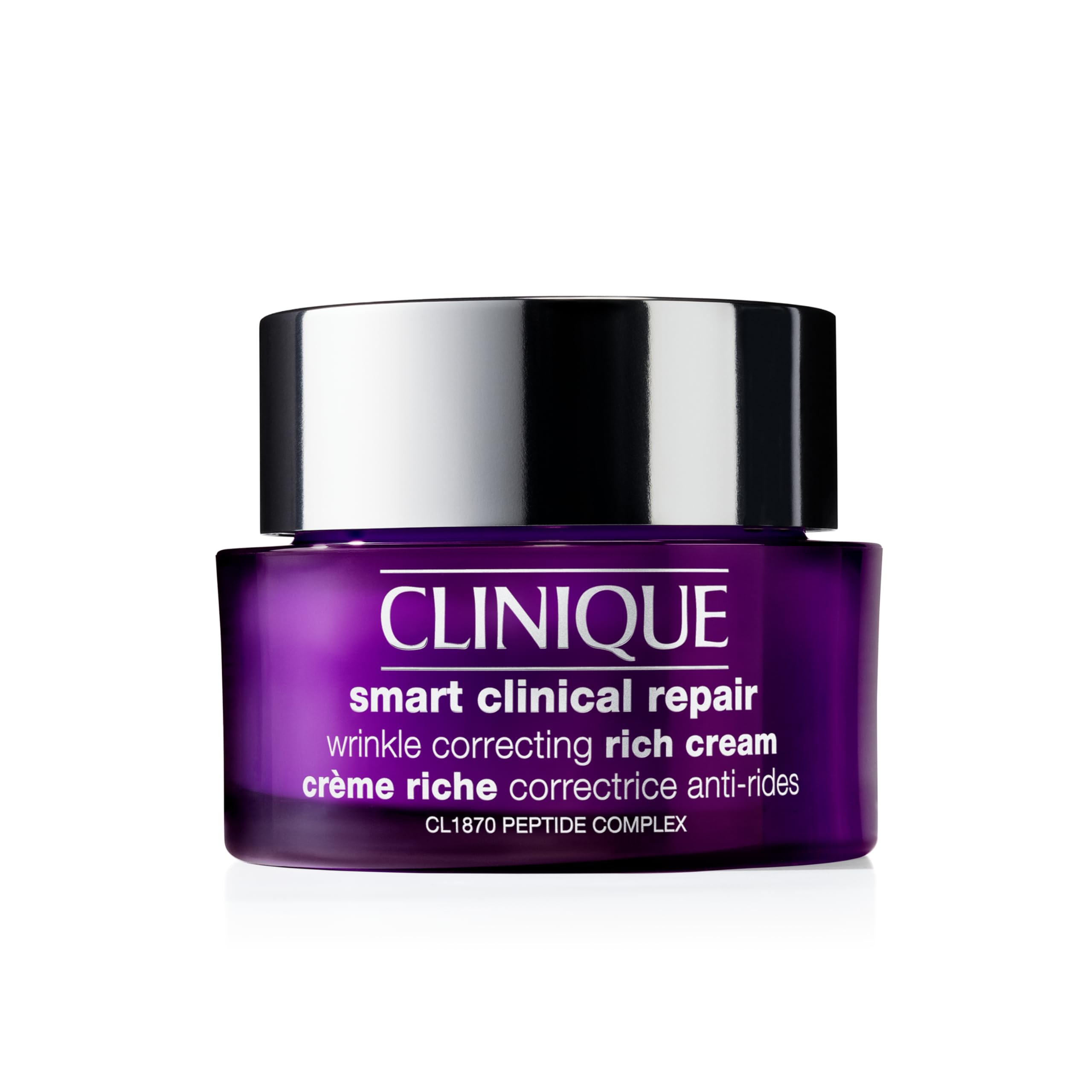 Clinique Smart Clinical Repair™ Wrinkle Correcting Rich Cream | Mit Peptiden + Hyaluronsäure | Anti-Aging und feuchtigkeitsspendend, 50 ml