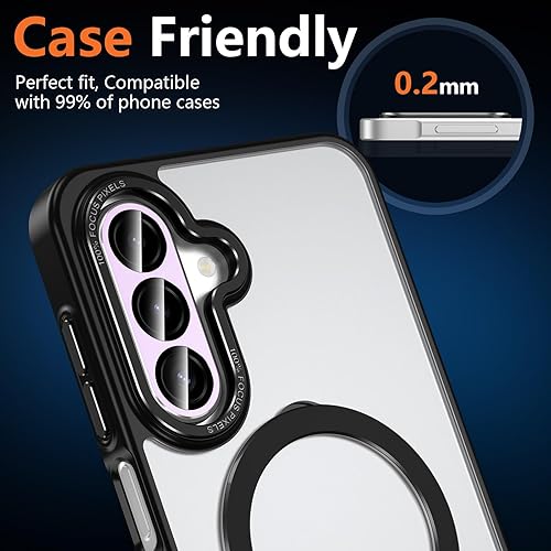 Vista 893 de para Samsung Galaxy Z Flip 7 Protector de Lente de Cámara, Cubierta de Lente de Vidrio Templado con Anillo de Metal Individual, [Fuerte Adhesión] 1