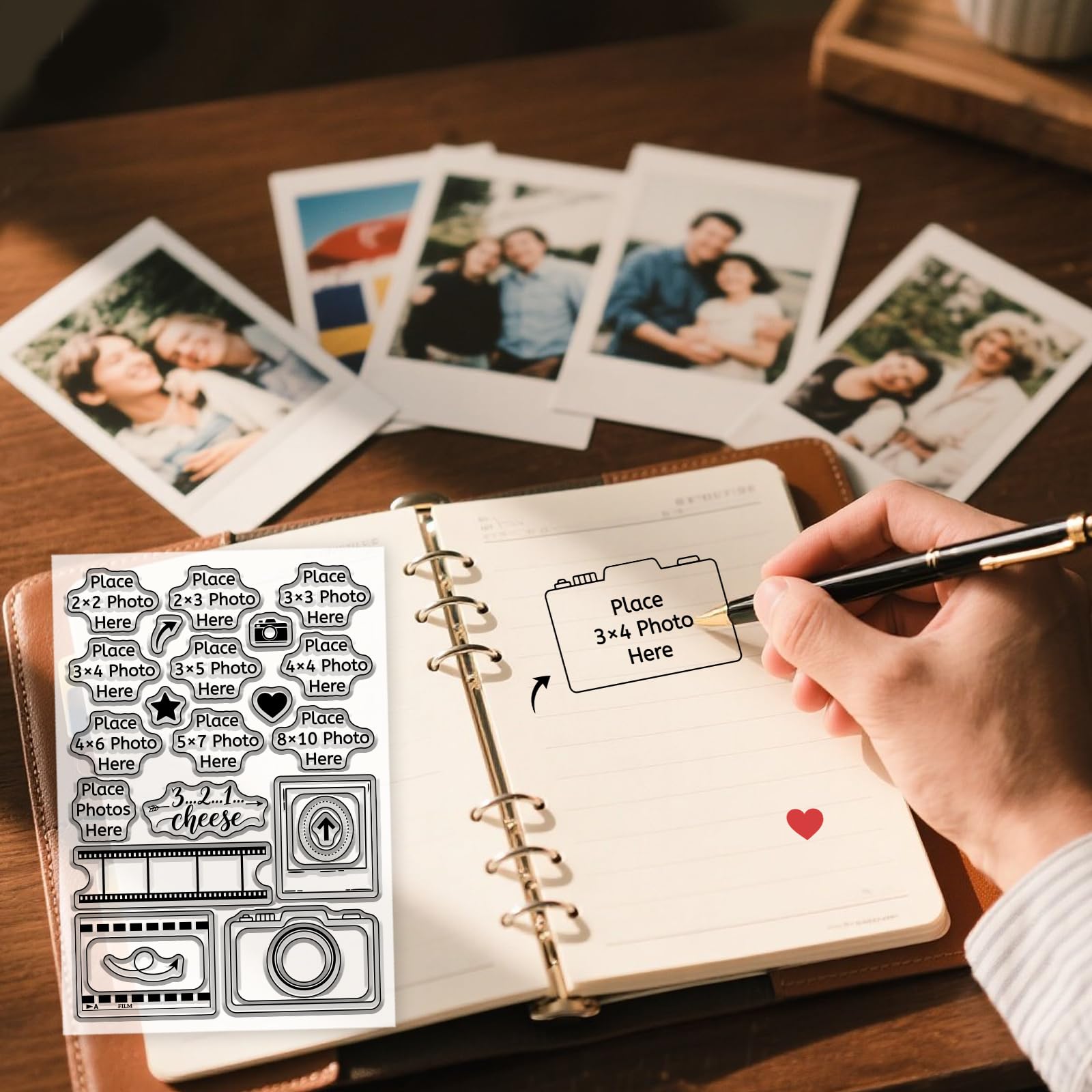 GLOBLELAND Tampons Transparents Vintage Pour La Fabrication De Cartes Postales Rétro - 14,7 X 21,1 Cm - Tampons Décoratifs Transparents En Silicone Pour Bricolage, Scrapbooking, Album Photo