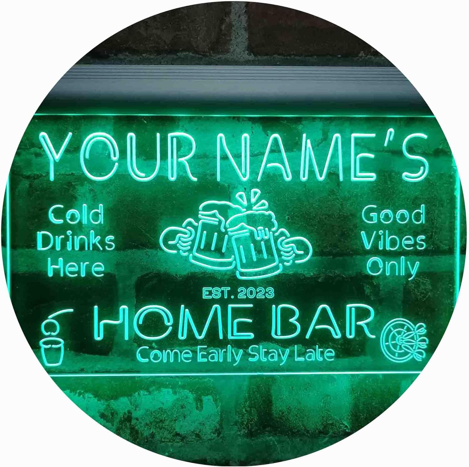 ADVPRO Personalized Your Name Custom Home Bar Beer