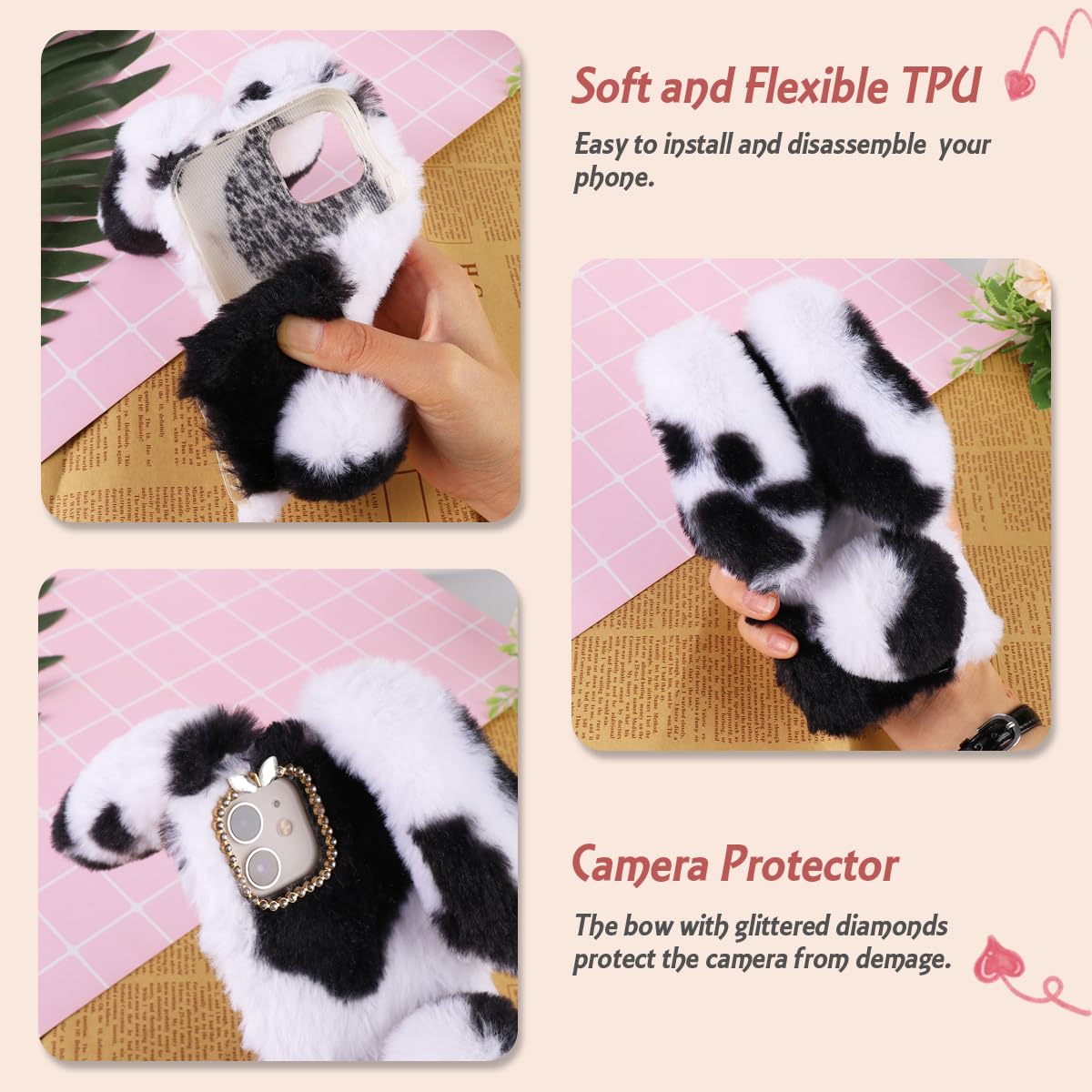 Amazon.com: Mikikit Phone Case Compatible with iPhone 11, Furry