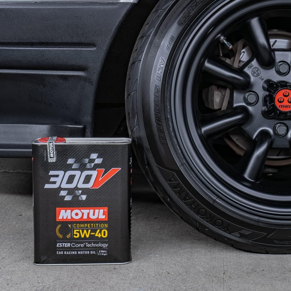 Motul 300V Competition 5W-40 Full Synthetic Motor Oil 5L | Ester Core® Technology | High-Performance Engine Oil for Tuned, Turbocharged & Daily Use | Race-Proven Protection & Long-Lasting Reliability