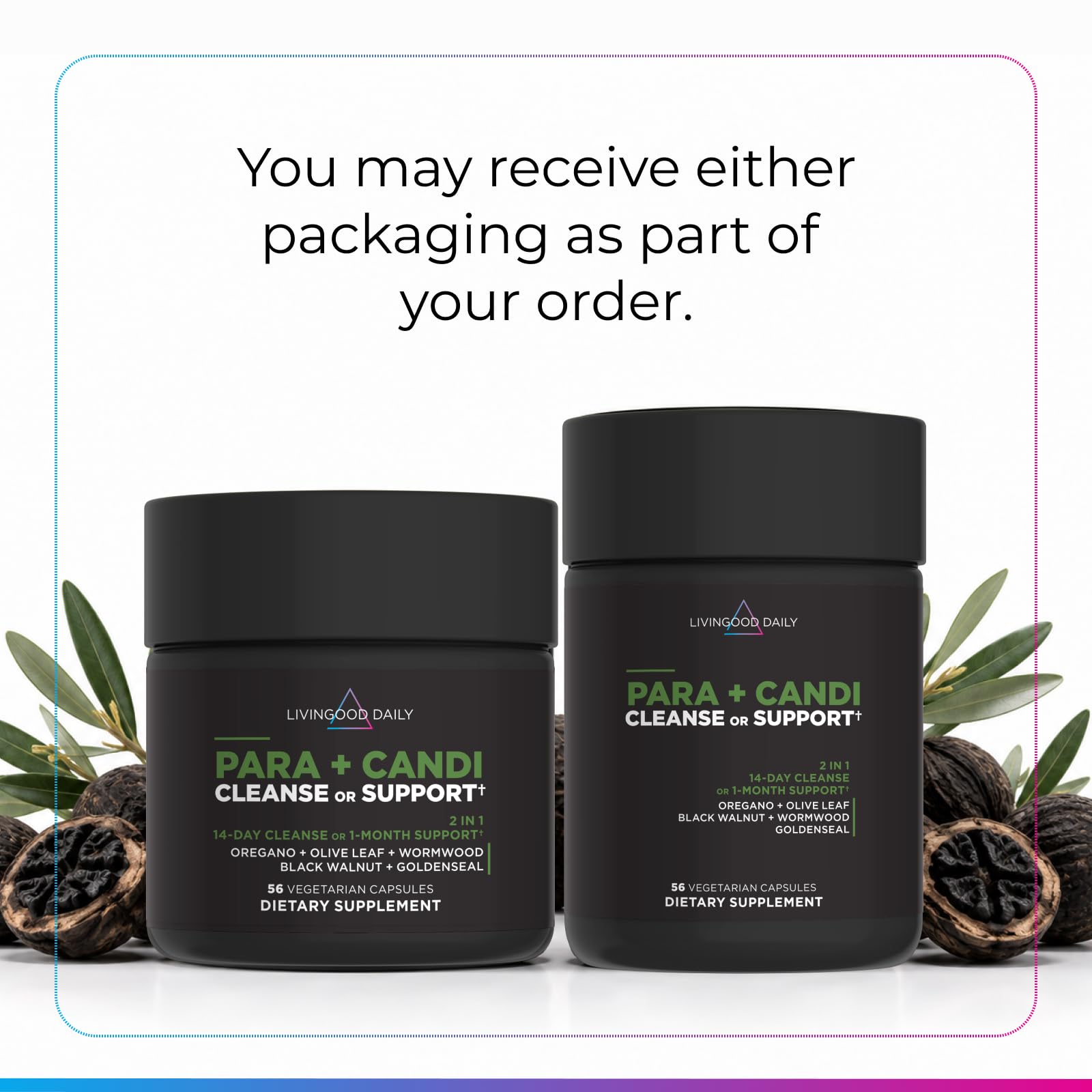 Livingood Daily Para + Candida Support Supplement, 14 Day Detox Cleanse — Amazon image 2