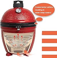 Vista 4 de Kamado Joe JR - Cesta de ceniza de carbón de acero inoxidable para minimax Big Green Egg y otras parrillas de carbón