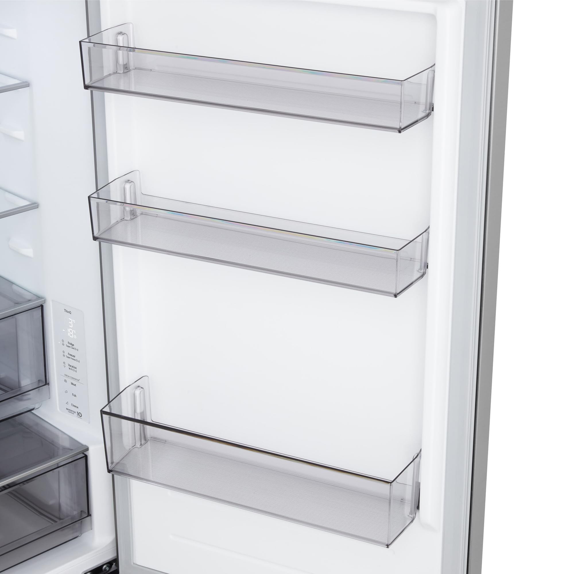 LG GBBSJ1CCPY, Kühl-/Gefrierkombination mit Total No Frost, LED Innenbeleuchtung, LinearCooling, DoorCooling+, Prime Silver