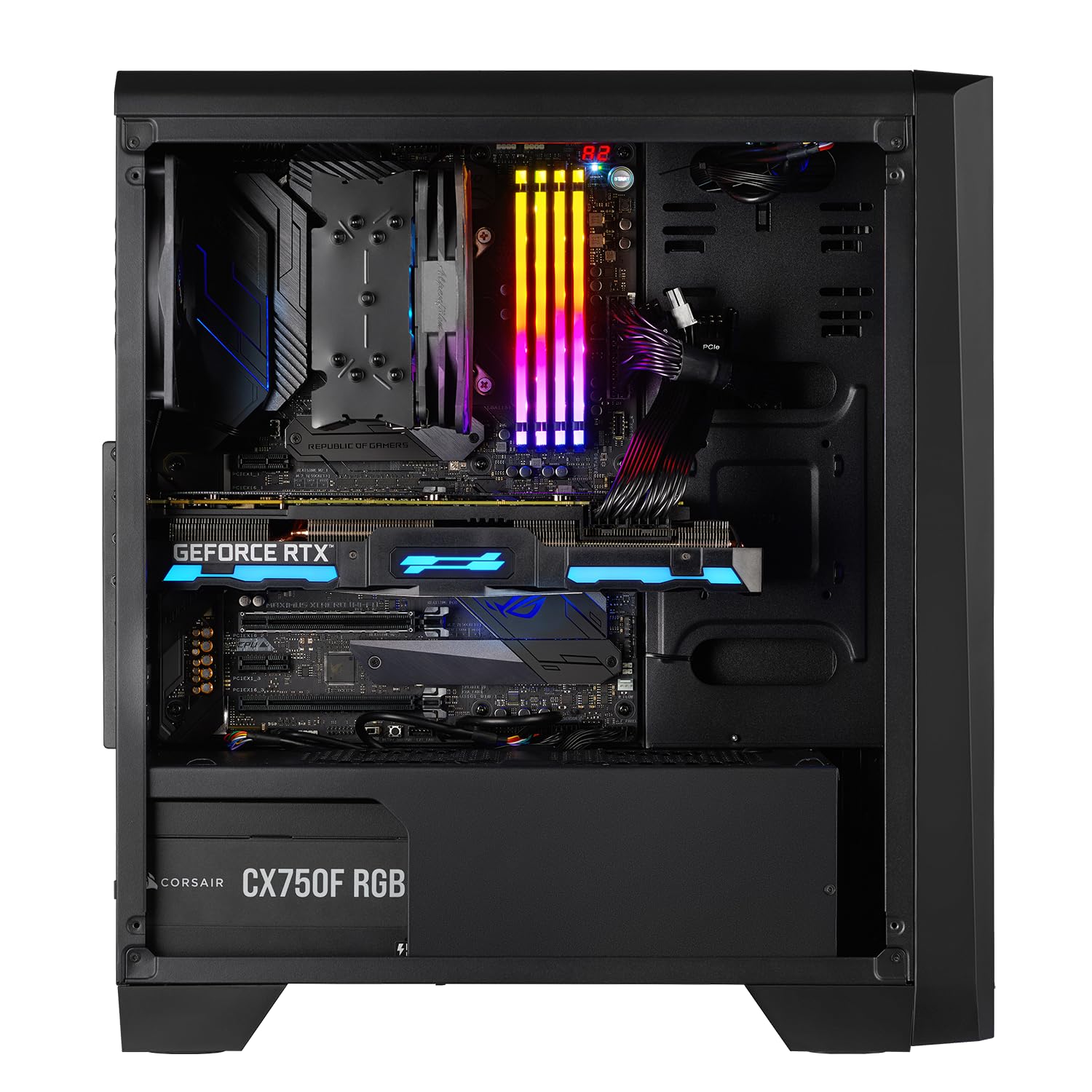 PC Gaming Ryzen 5 5500, 32GB DDR4 RAM, SSD M.2 da 1TB, Nvidia RTX 5060 8GB, Windows 11 Pro