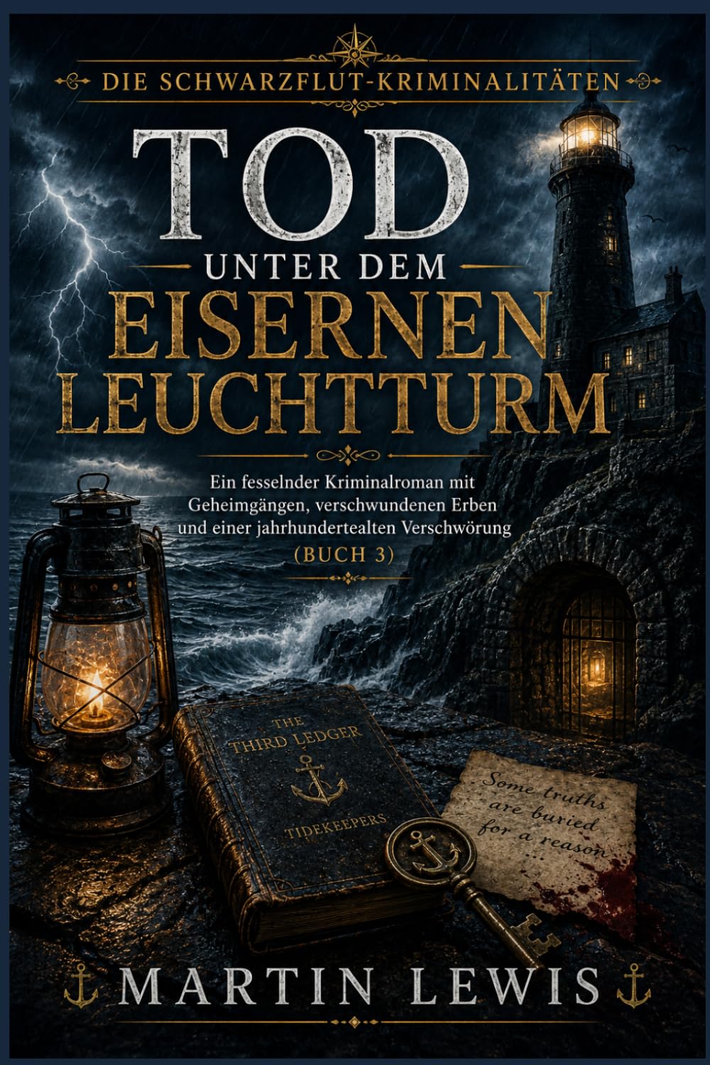 Tod unter dem eisernen Leuchtturm: Ein fesselnder Kriminalroman mit Geheimgängen, verschwundenen Erben und einer jahrhundertealten Verschwörung (Buch 3) (Die Schwarzflut-Kriminalitäten)