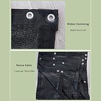 Vista 7 de malla de aislamiento térmico transpirable, resistente a los rayos UV, tono de 85 a 95 %, engrosamiento de 12 pines, para balcón, techo, cochera