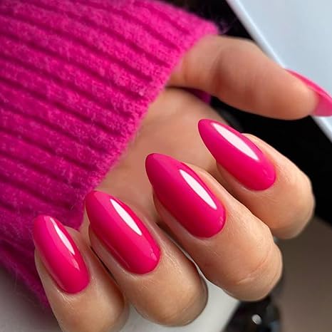 💅✨ New Year, New Nails! 🔥 Hot Pink Press-On Nails for a Glam Look ✨