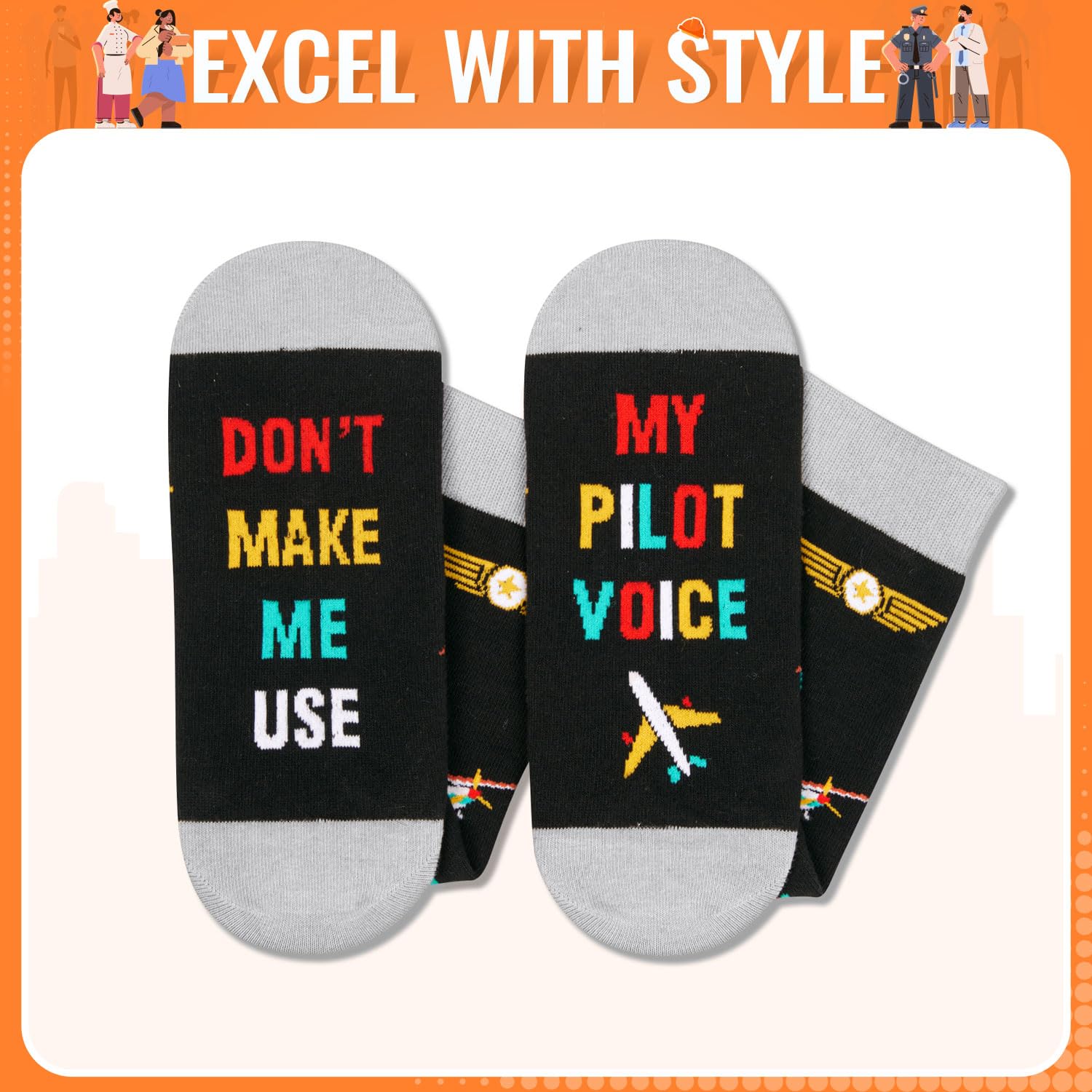 Zmart Professional Career Gifts - Socks for Engineers Coach Pilots Lawyers Teachers