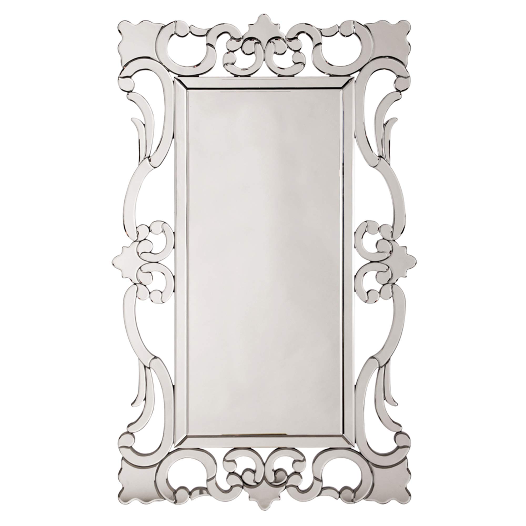 HowardElliotCollection 99087 Rebecca Mirrored Scroll Mirror