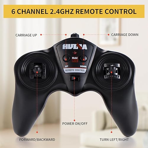 Miniatura 5 de YAZHIYI Camión volquete RC de juguete, camión volquete de control remoto de 6 canales para niños 4-7, 8-12, vehículos de construcción juguetes con