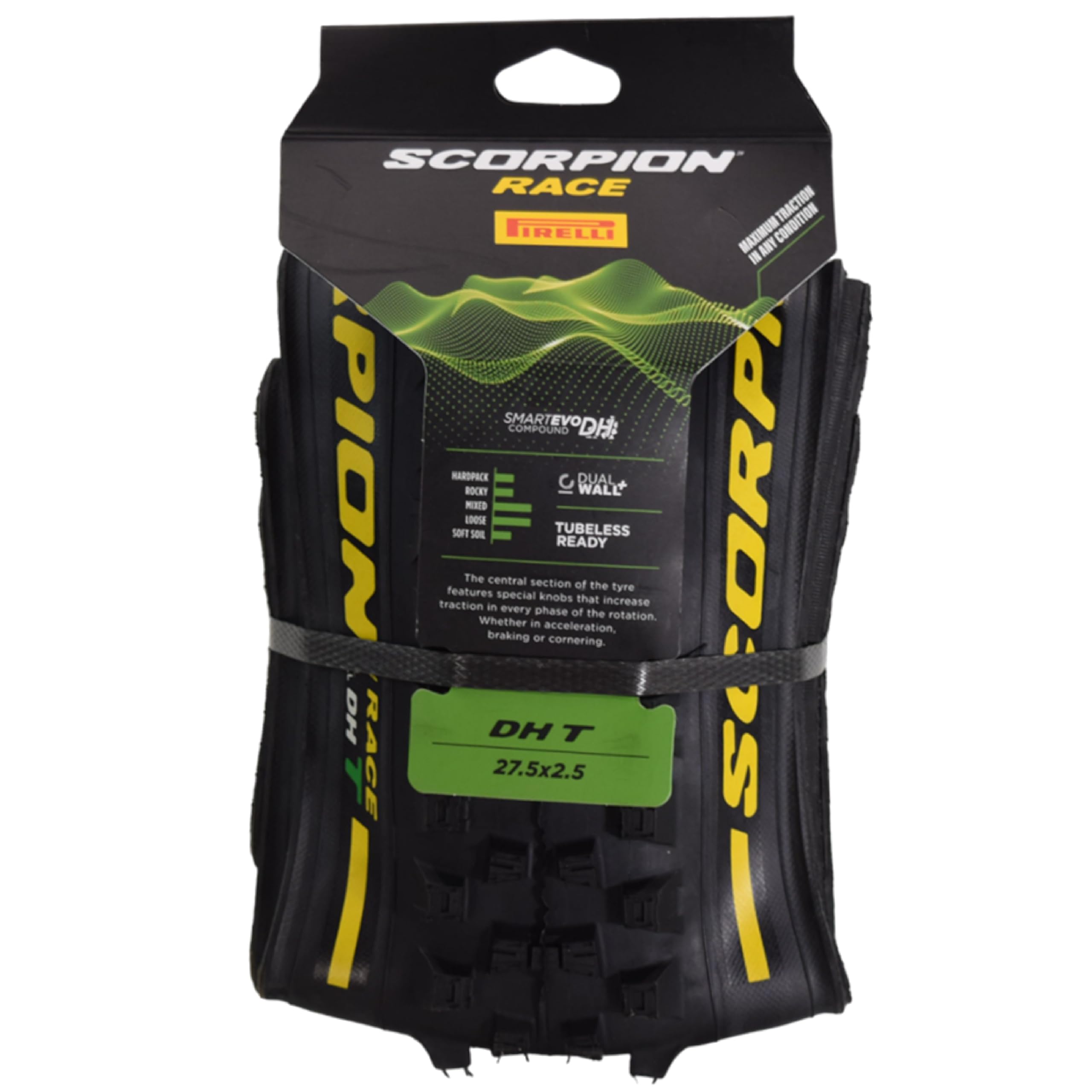 Pirelli Scorpion Race DH T Downhill Bike Tyre, 27.5 x 2.5, Black