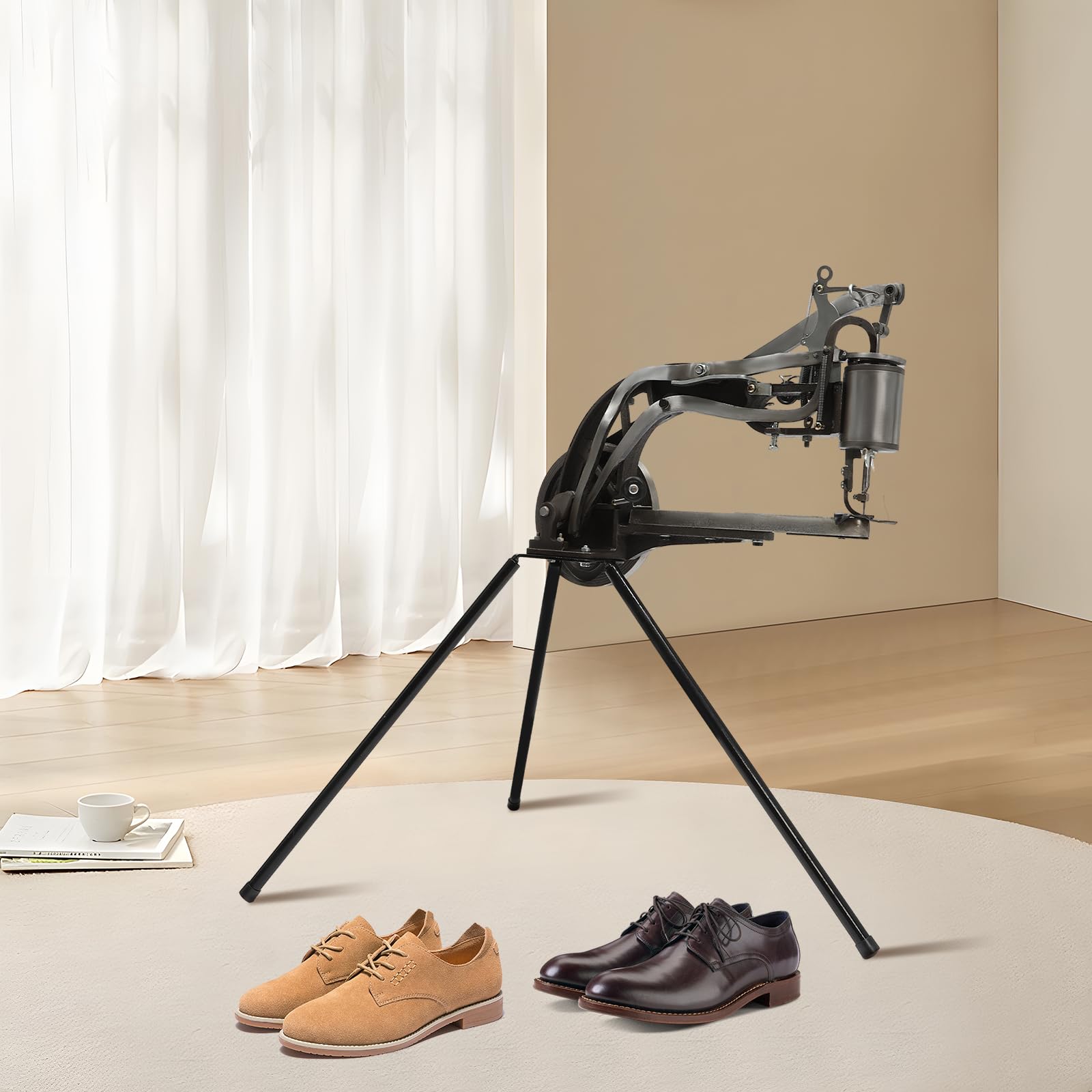 Macchina di riparazione scarpe manuale calzolaio Cobbler macchina da cucire 360° direzione regolabile riparazione scarpe macchina da cucire manuale calzaturaio macchina da cucire in pelle per