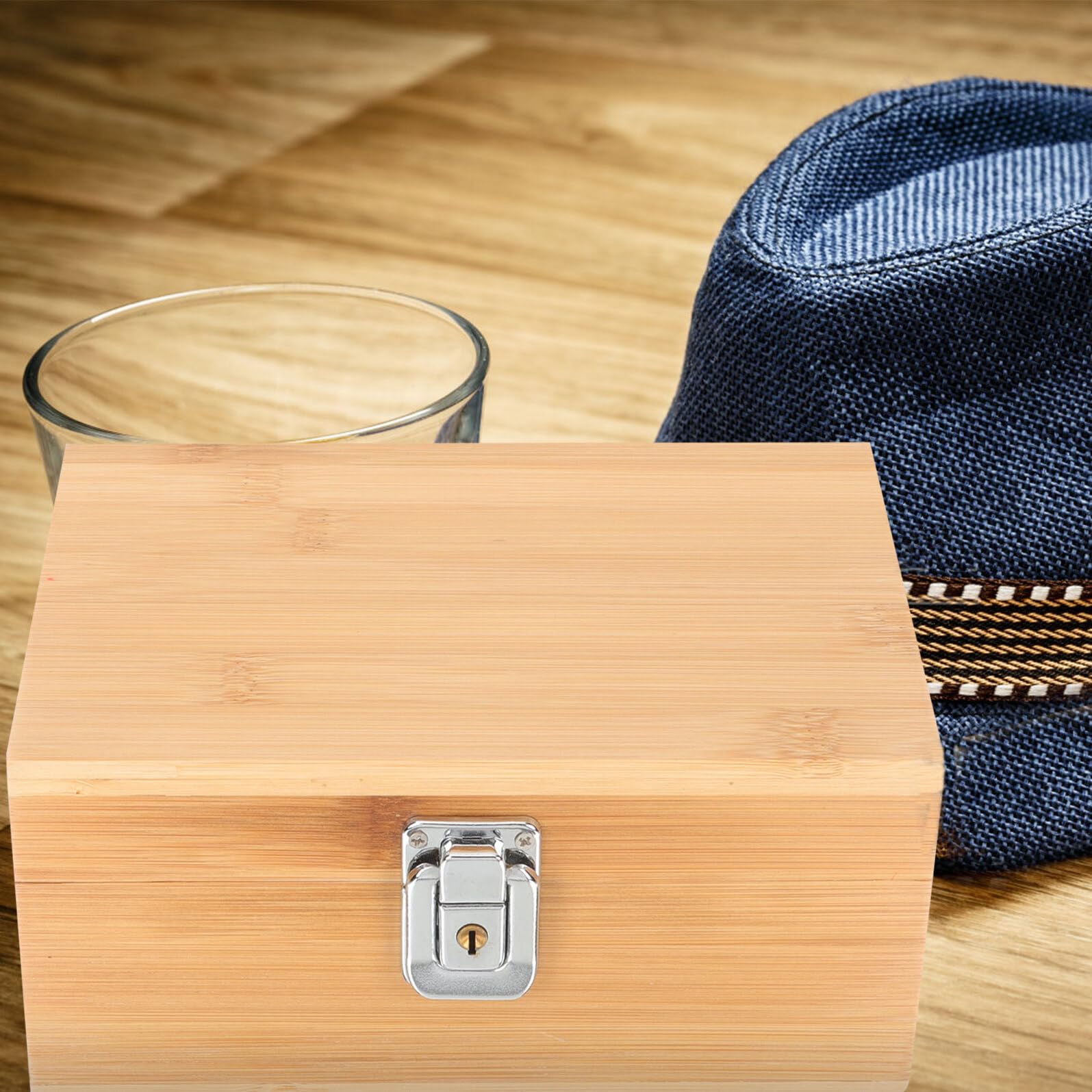 VICASKY Scatola Porta Sigari in Legno Custodia Protettiva per Mantenere Freschi i Sigari, Umidificatore Riutilizzabile per Viaggio e Conservazione Semplice