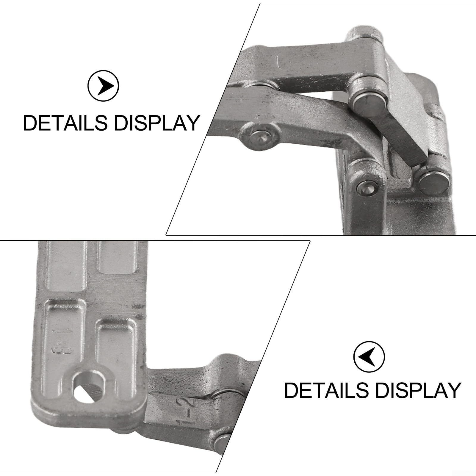 DAZZLEEX Bisagra resistente para puerta de piedra, bisagra invisible ajustable para hidrante de incendios de 100-400 kg para puertas cortafuegos, puertas de seguridad (L)
