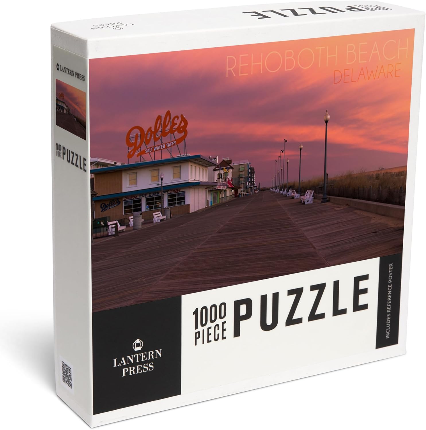 Rehoboth Beach, Delaware, Dolle's and Sunset (1000 Piece Puzzle, Challenging Jigsaw Puzzle for Adults, Made in USA)