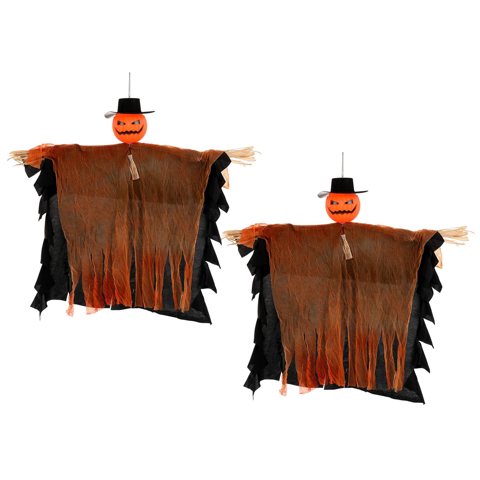 Buxuaaaa F Oranges Specter Ornament With Straw Bowtie Or Halloweens Home Store Decorations Party Scene Accessories Eerie Halloweens Hanging Decoration