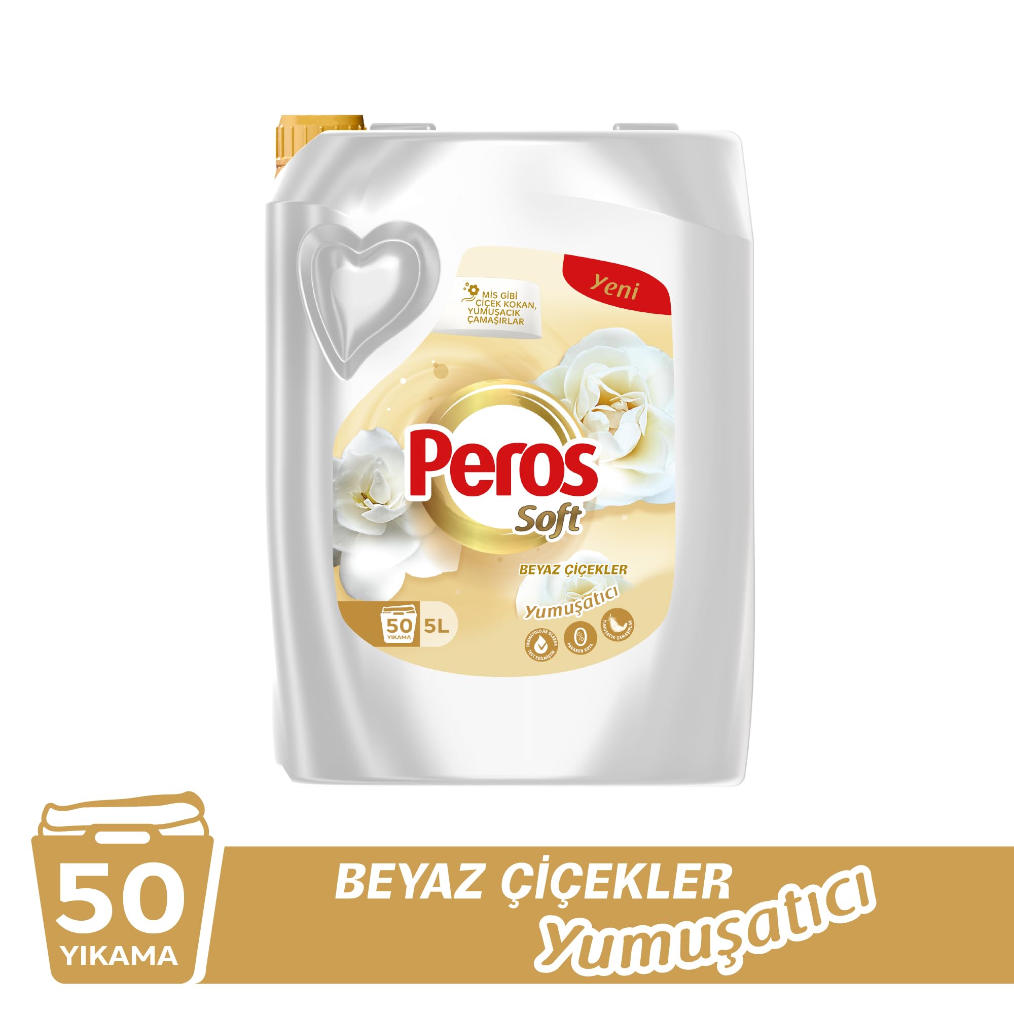 Peros Soft Yumuşatıcı Beyaz Çiçekler 5000 ml