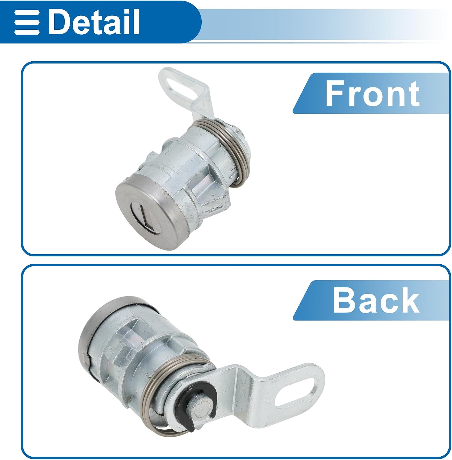 Trunk Lock Cylinder with Tailgate Lock Cylinder and Keys for Toyota Tundra 2007-2013 Rear Tailgate Release Hatch Latch No.690550C010 Metal 1 Set