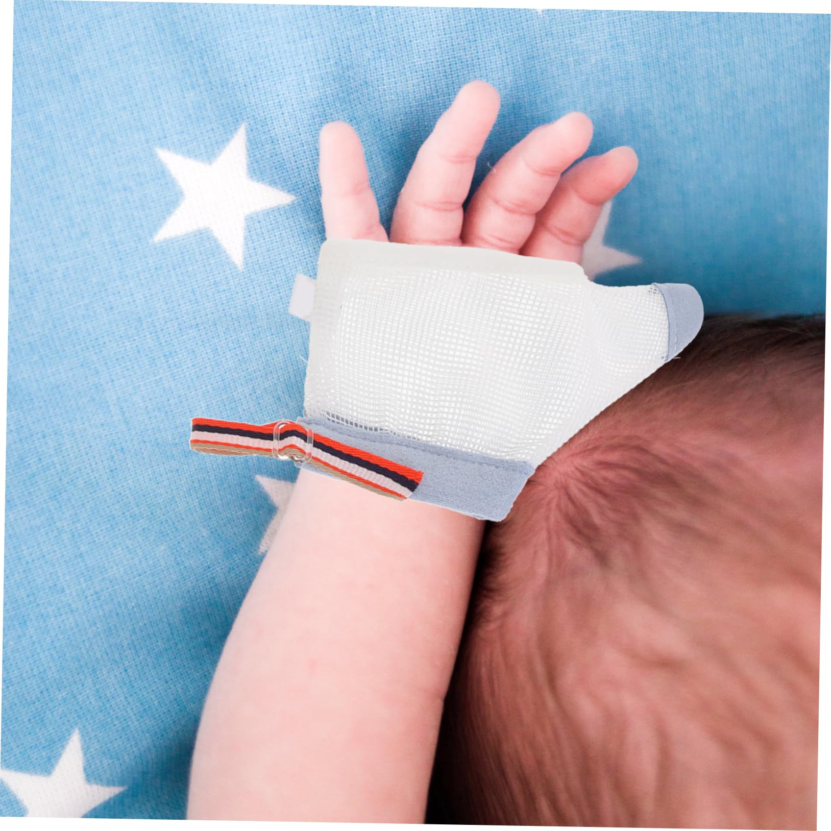 ifundom 2 Paar Daumenschutzhandschuhe für Babys aus Atmungsaktivem Nylon mit Waschbarem Mesh Design zur Korrektur von Fingerlutschen bei Säuglingen und Kleinkindern
