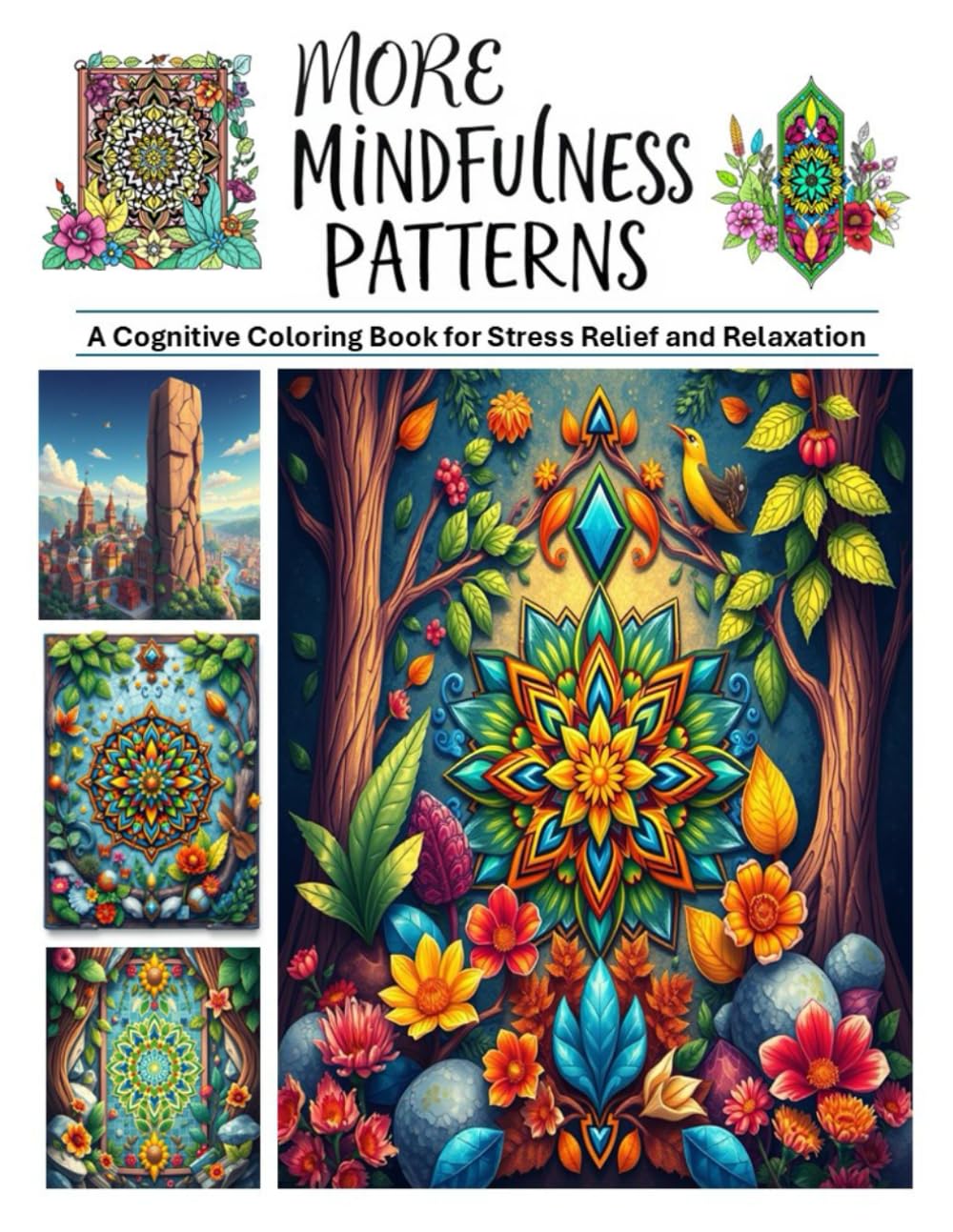More Mindfulness Patterns: A Cognitive Coloring Book for Stress Relief and Relaxation (Cognitive Learning | Mental Health and Mindfulness | Self-Care)