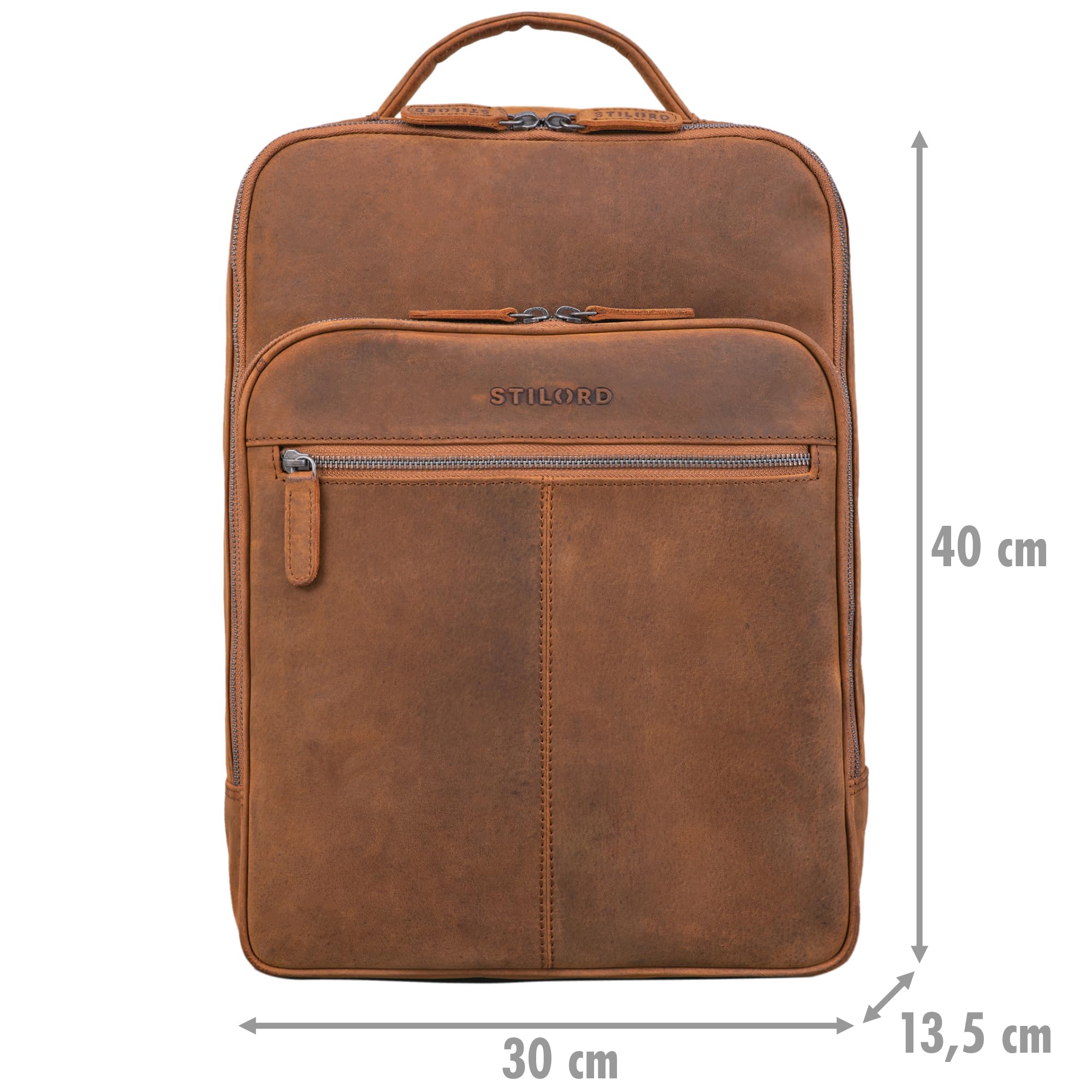 STILORD Pietro Grande Mochila Pelle Ufficiale 15.6 Pollici - Dettaglio