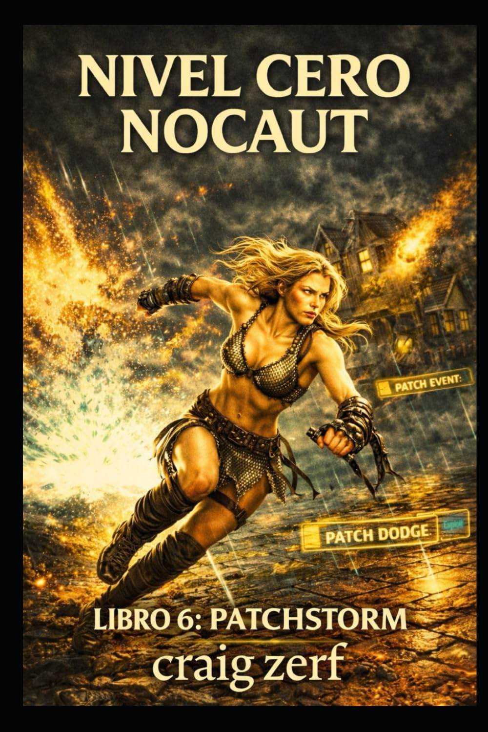 NIVEL CERO NOCAUT Libro 6: PATCHSTORM: Un juego de rol de mazmorras LitRPG con una heroína de nivel cero, superpoderosa y que lo golpea todo.