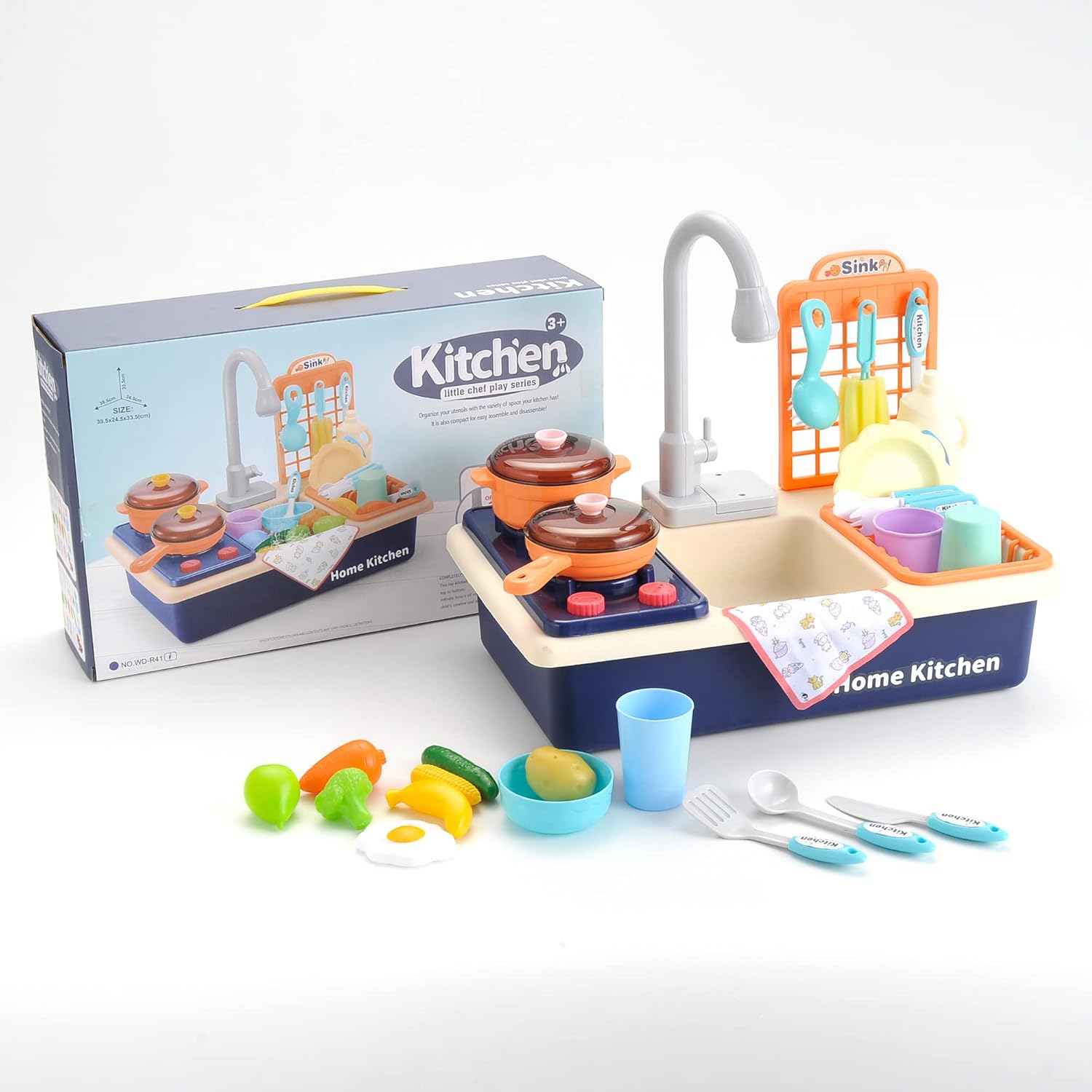 Cocinita Portatil Juguete Fregadero De Juego Con Agua Corriente
