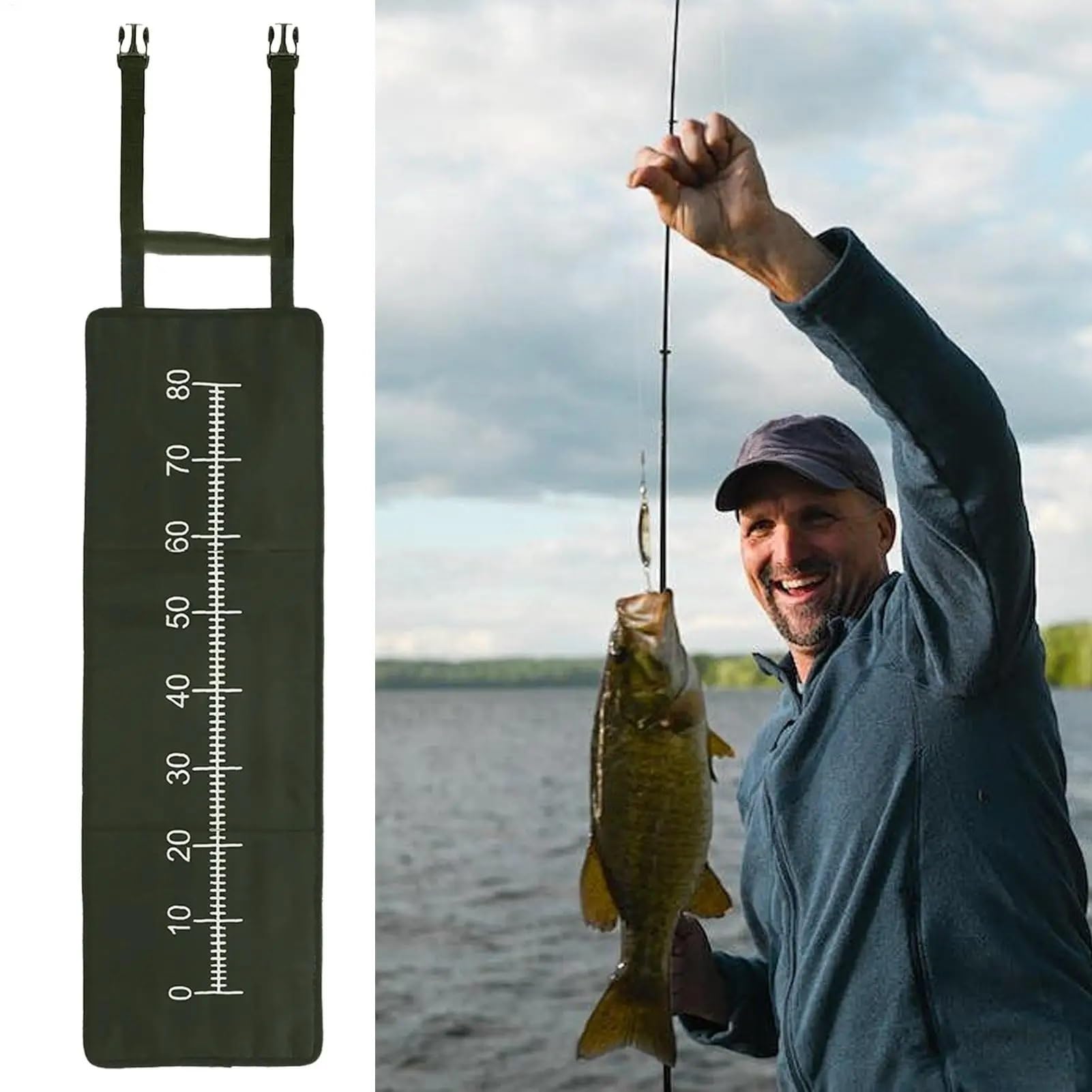 Tapis De RéCeption Carpe Tapis de pêche pliable for à la carpe, portable et, for mouche, for quai, plage, eau mer, rivière, douce(Black)