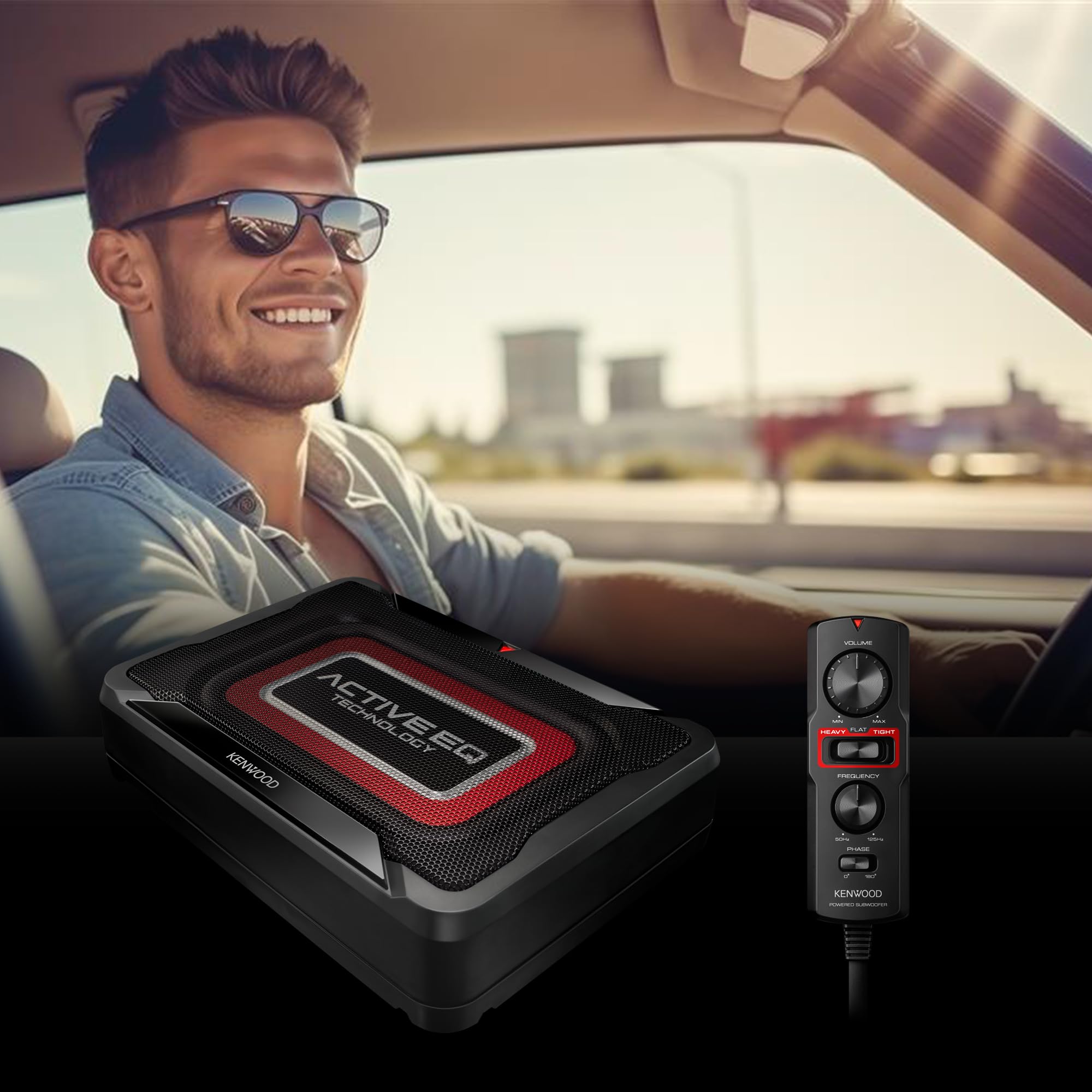KENWOOD Subwoofer amplificato KSC-PSW7EQ