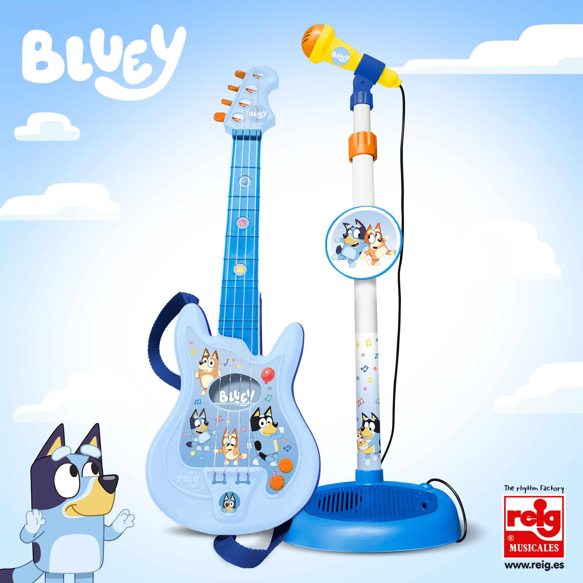 Bluey - Micro y Guitarra (REIG 2434)