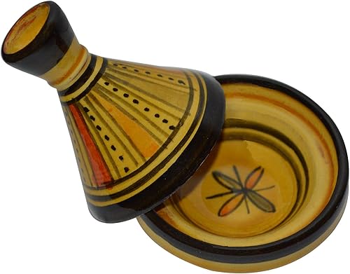 Miniatura 2 de Contenedor de condimento de tajín marroquí hecho a mano con soporte para especias