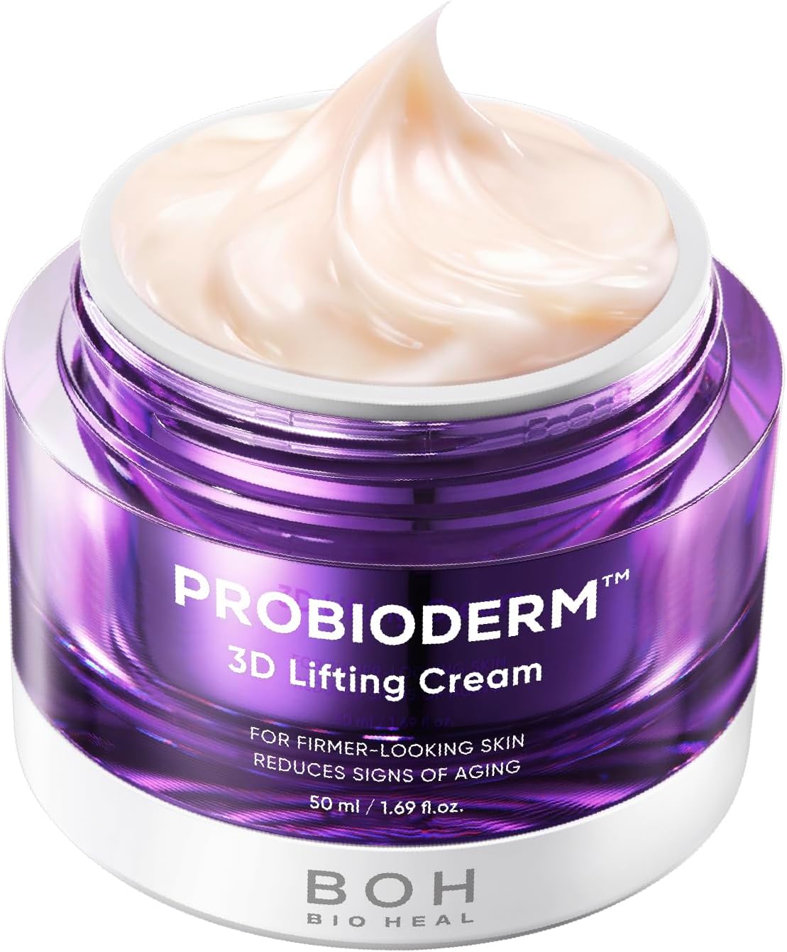 Probioderm 3D Lifting Cream 1.7 fl oz | Advanced Korean Facial Night Cream with 17-Peptide Complex & Probioderm for Wrinkles on Face and Neck, Butter-Rich Texture for Perfect Slugging