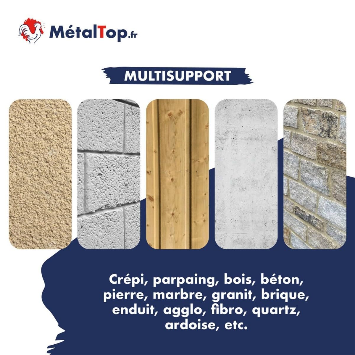 Métaltop - Nettoyant Facade - 5 L - Action rapide et efficace sur dépôts verts, mousses et souillures.
