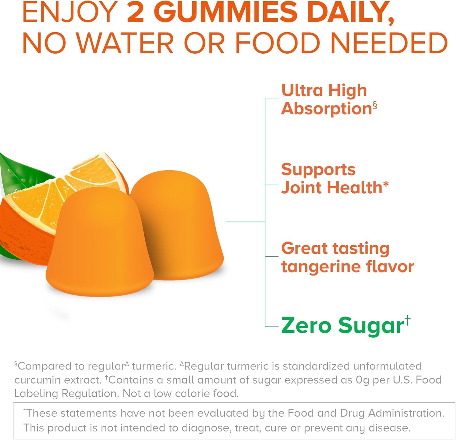 Qunol Zero Sugar Turmeric Gummies 500mg, Ultra High Absorption Gummy, 90 ct — Amazon image 2