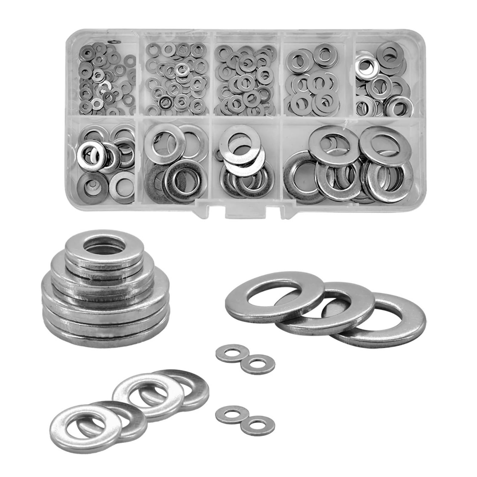 Flache Kupfer-Unterlegscheiben M2 M3 M4 M5 M6 M8 M10 M12 M14 M16 M18 M20 M22 M24 Messing Kupfer Edelstahl Aluminium flache Unterlegscheiben Dichtungen Abstandshalter Kit
