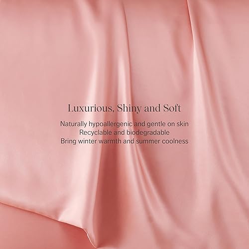 Miniatura 3 de Fundas de almohada de seda de doble puntada, tamaño King, 100% seda de morera pura, fibras de alto grado 22 Momme 6A, regalos para mujeres y