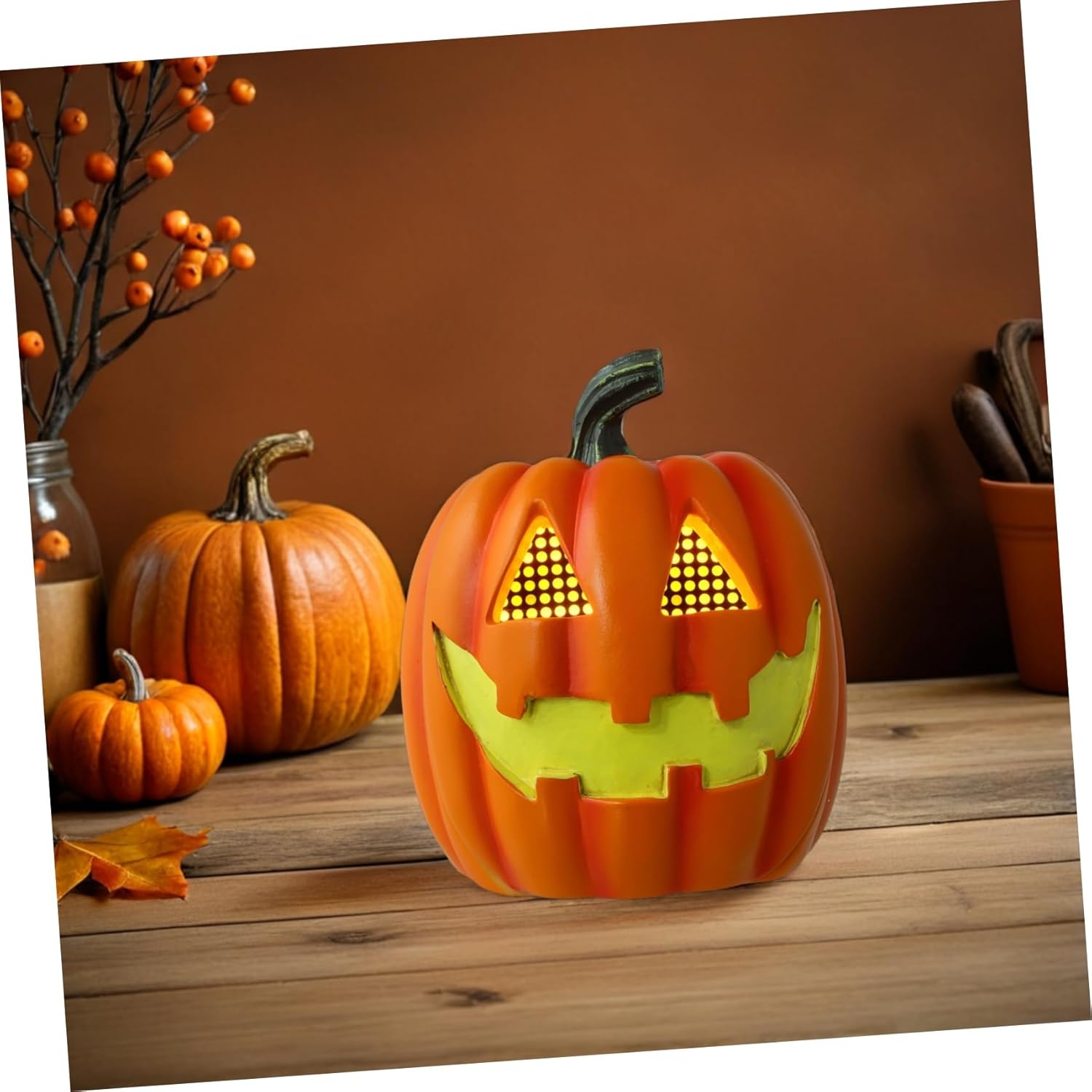 Halloween Pumpkin Night Light Battery Operated LED Pumpkin Lantern for Indoor Outdoor Decor for Parties and Home Decoration Design