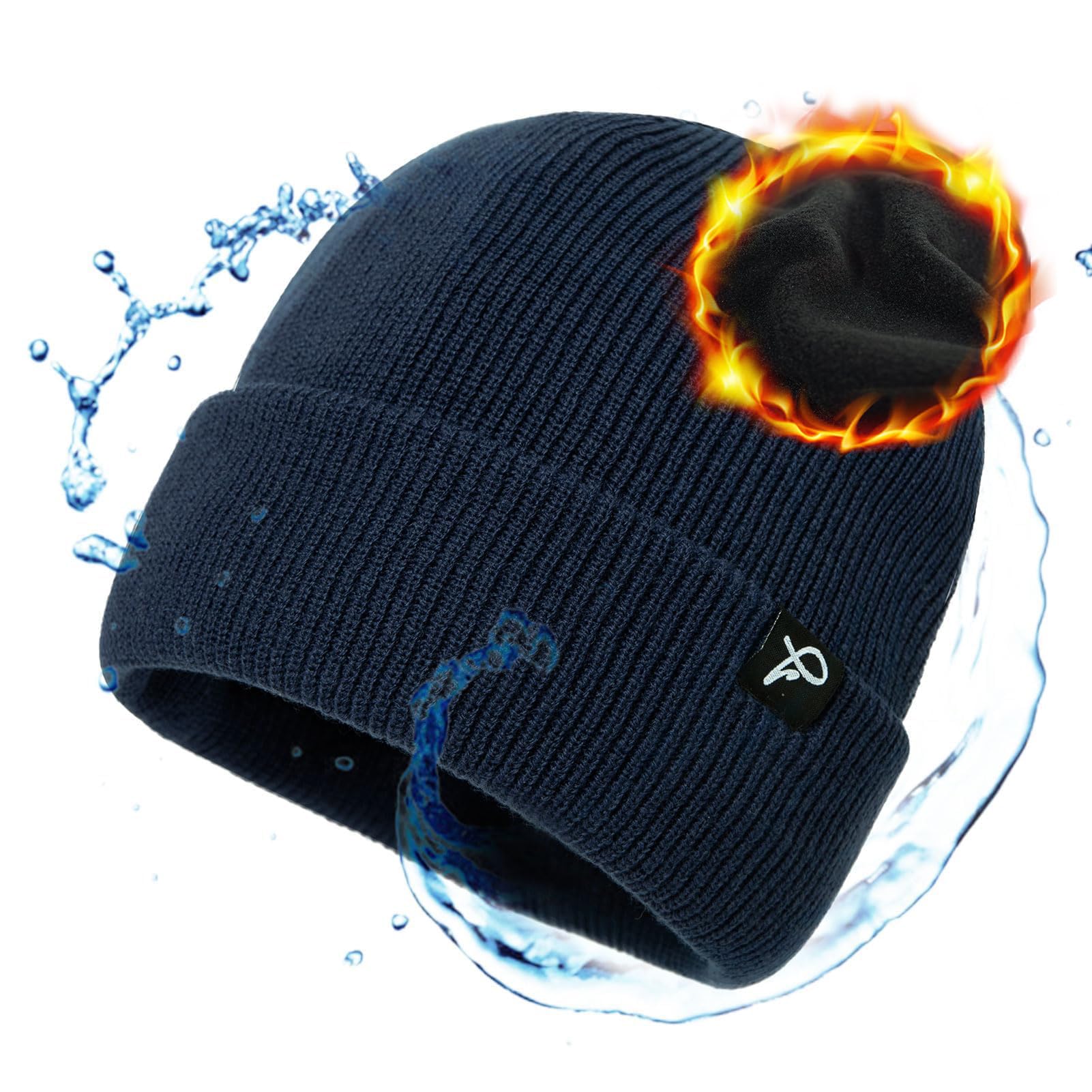 Top-Ex Waterproof Beanie Fleece Lined Hat for Men and Women All-Weather Winter Warm
| Top-Ex L/XL/XXL Waterproof Beanie